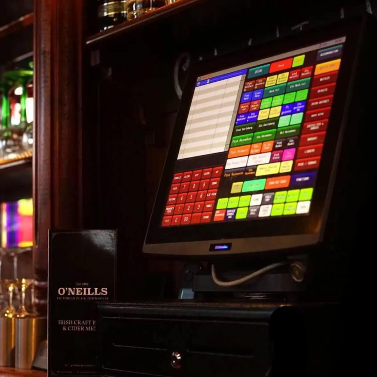 Hospitality EPOS terminal in use